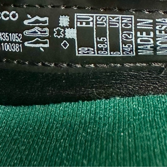 Ecco Felicia Stretch Slip On Loafer Wedge Shoe Women’s Sz 39 8 - 8 1/2 Black - Picture 5 of 10